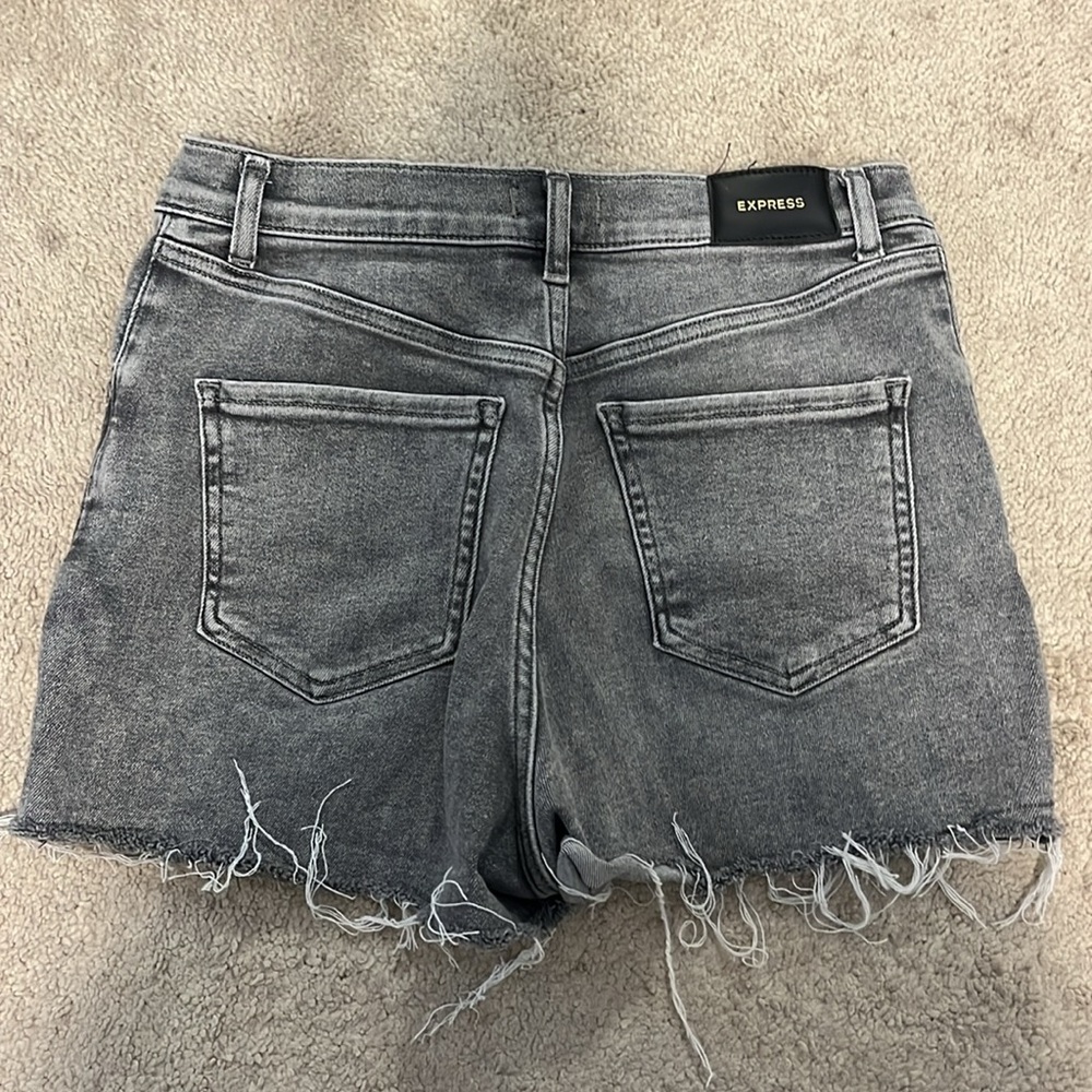 Express High Rise Mom Shorts - Picture 2 of 5